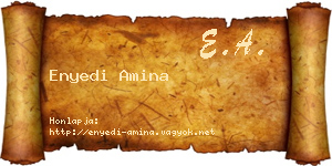 Enyedi Amina névjegykártya